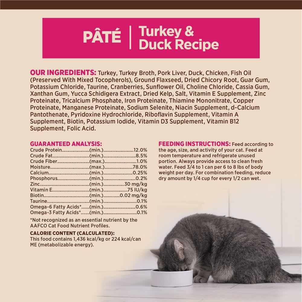 Wellness CORE Pate Turkey & Duck Grain-Free Canned Cat Food 156g