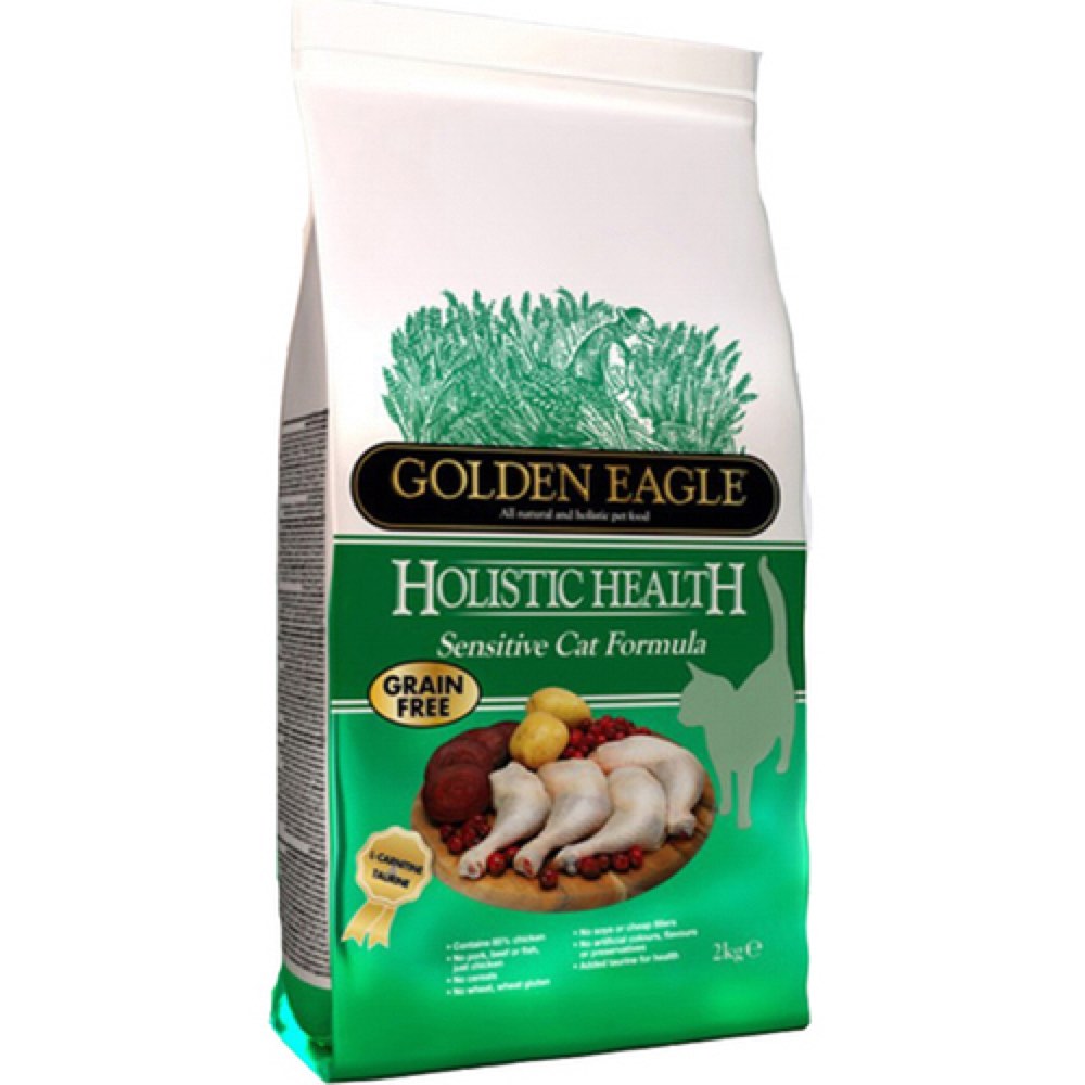 Golden Eagle Holistic Health Sensitive Grain Free Dry Cat Food 2kg