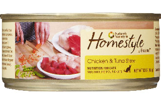 Nature's Variety Homestyle Chicken And Tuna Stew Canned Cat Food 156g